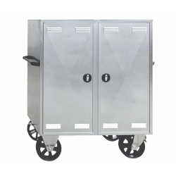 Peetz Ντουλάπι Αγώνων με Ρόδες & Μπλε Πόρτες 116,5x120x60 cm