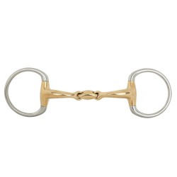 BR Στομίδα Double Jointed Eggbutt Snaffle Soft Contact - 16 mm