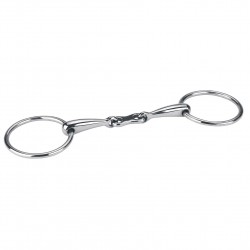 Kerbl Στομίδα Snaffle με Loose Ring Hollow & Γαλλικό Σύνδεσμο