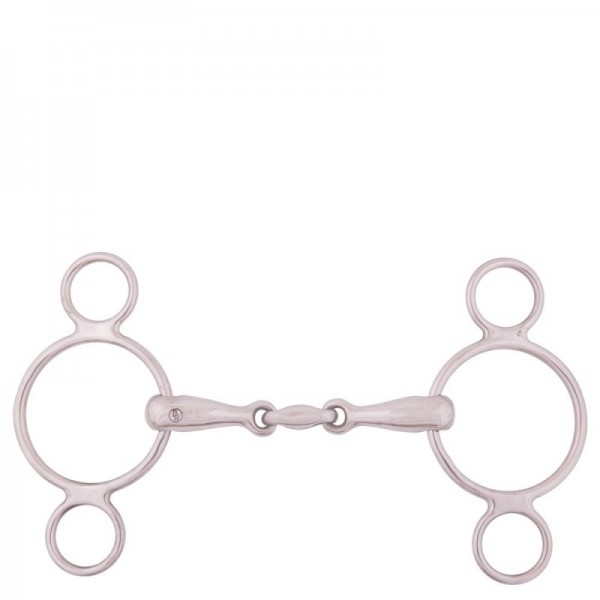 Στομίδα Pessoa BR Double Jointed Three Ring Gag 18 mm