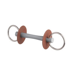 beris Loose Ring Snaffle Bit with Comfort Bar, thin, ring 7.5cm  