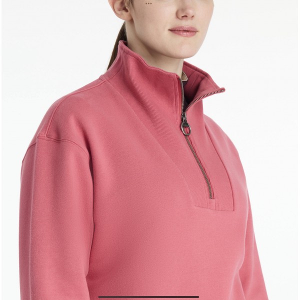 φούτερ Keira Quarter Zip Sweat Cranberry