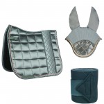 Σετ υπόσαγμα dressage,μπαντάζ και σκουφάκι HKM