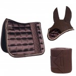 Σετ υπόσαγμα dressage,μπαντάζ και σκουφάκι HKM